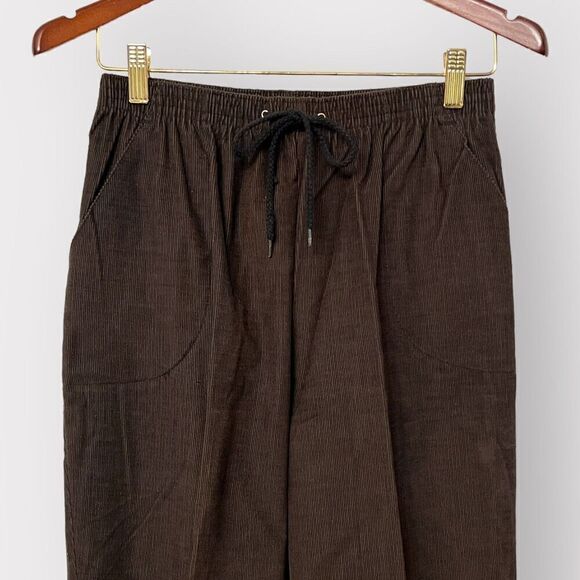 NEW Womens VINTAGE Corduroy Pants Medium High Waist Single Stitch Retro Trouser - Picture 2 of 7